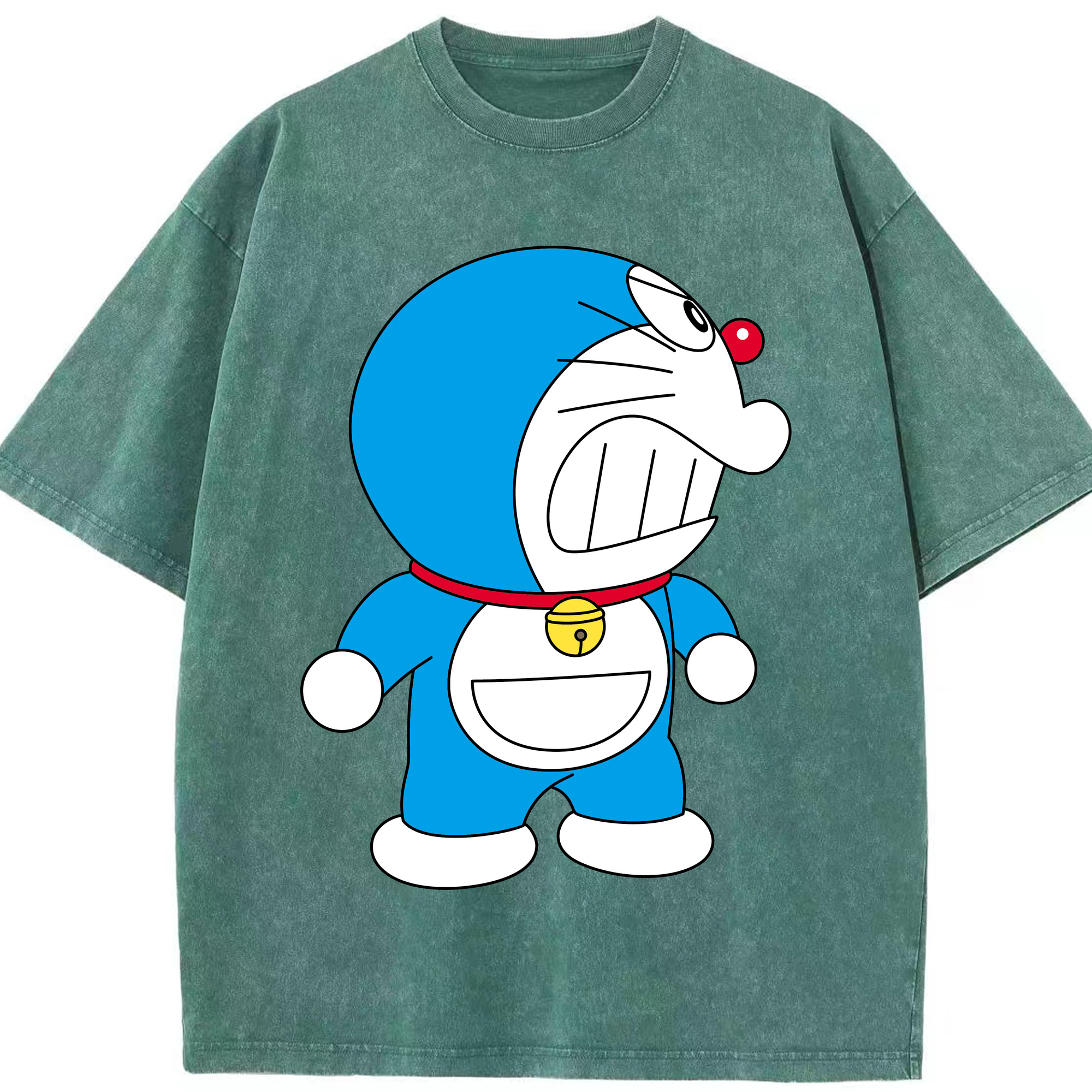 （画像用） ドラえもん Doraemon 綿100% ヴィンテージ風 半袖Tシャツ（フロントプリント）